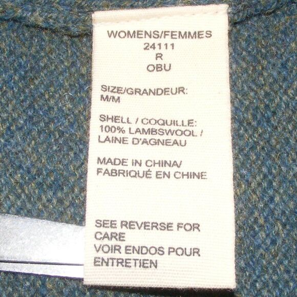 WOOLRICH Sweater Vest, M, Sheep/Fence, Full Zipper, Lambswool - Picture 9 of 10